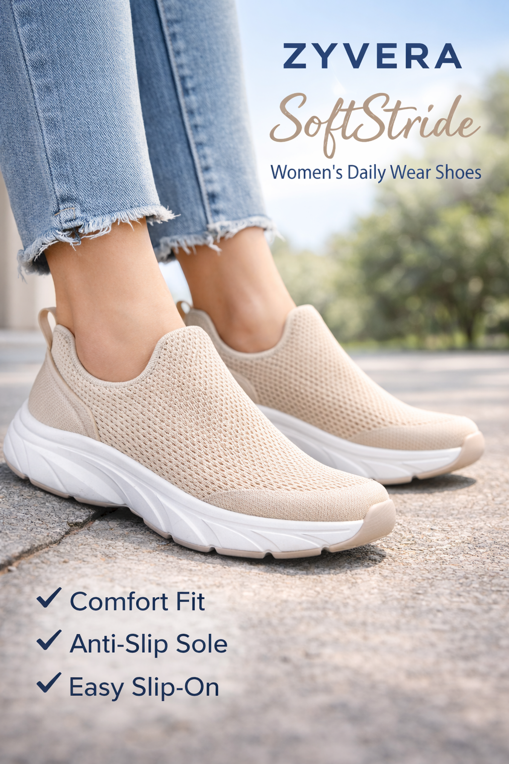 ZYVERA SoftStride Women’s Daily Wear Shoes