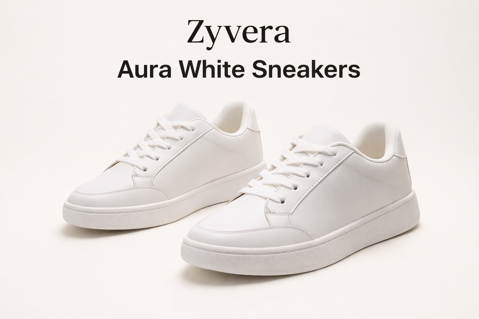 Zyvera Aura White Sneakers