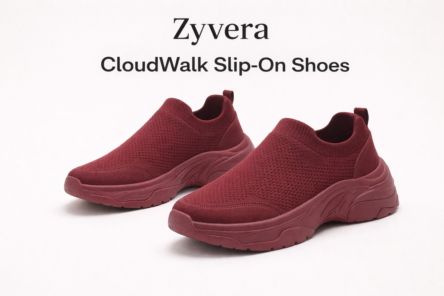 Zyvera CloudWalk Slip-On Shoes